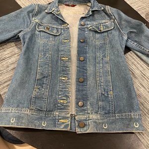 Vintage Lee Jean Jacket with Custom Western Theme